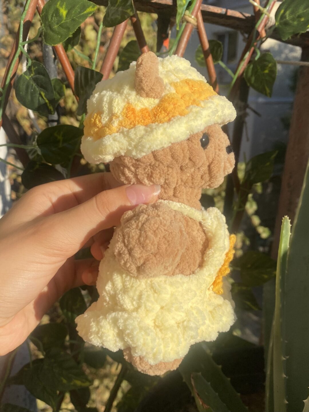 IMG_2434 Слънчогледово Мече с Аксесоари – Амигуруми
